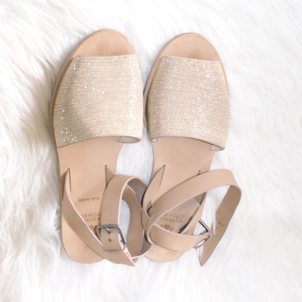 BRUNELLO CUCINELLI Leather sandal